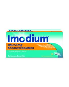 Imodium akut Schmelztabletten 2mg, 10 Stk.