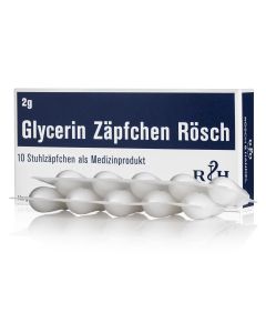 GLYCERINZÄPFCHEN RÖSCH 2g 10 Stk., 10 Stk.