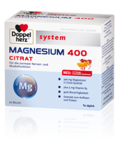 Doppelherz Magnesium 400 Citrat, 40 Stück