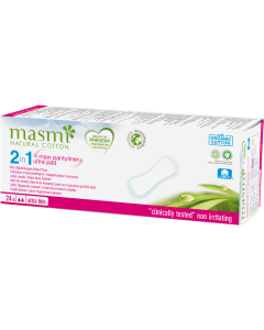Masmi Organic Care - Bio Slipeinlagen Maxi Extra lang 2in1, 24 Stk.