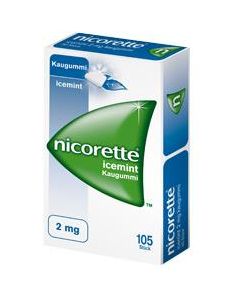 Nicorette Kaugummi 4mg ohne Geschmack, 105 Stk.