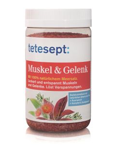 Tetesept Badesalz Muskel und Gelenk 100% Meersalz, 750g