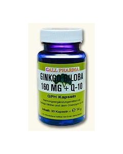 GPH Ginkgo Biloba 160mg + Q10 Kapseln, 30 Stk.