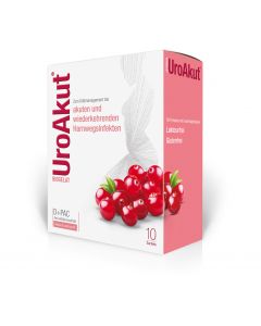 Biogelat UroAkut D-Mannose plus Cranberry, 10 Stück