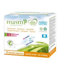Masmi Organic Care - Bio Tampons Super Plus, 15 Stk.