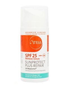 Ateia Sunprotect + Repair Gel SPF 25, 100ml