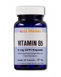 GPH Vitamin B5 6mg Kapseln, 30 Stück