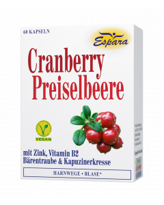 Espara Cranberry-Preiselbeere Kapseln, 60 Stück
