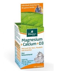 Kneipp Magnesium + Calcium + Vit. D3, 150 Stück