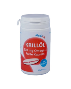 Krillöl 500 mg Omega-3 Forte Kapseln, 30 Stk.