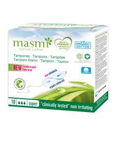 Masmi Organic Care - Bio Tampons Super, 18 Stk.
