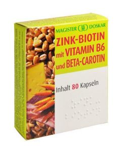 Doskar Zink Biotin plus 80 Kapseln, 80 Stück