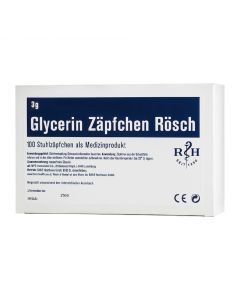 Glycerin Zäpfchen Rösch, 100 Stk.