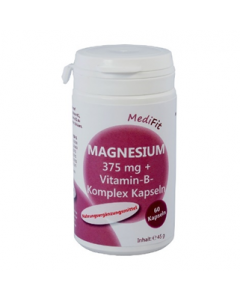 Magnesium 375 mg + Vitamin-B-Komplex Kapseln, 60 Stück