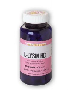 GPH L-Lysin HCl 500mg Kapseln, 250 Stück
