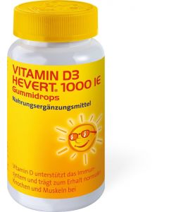 Vitamin D3 Hevert 1000 IE Gummidrops, 60 Stück