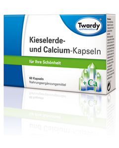 Twardy Kieselerde + Calcium Kapseln, 60 Stück