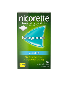 Nicorette Kaugummi Icemint 4mg, 30 Stk.