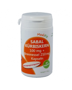 Sabal-Kürbiskern 100 mg + Brennnessel 210 mg Kapseln, 60 Stück