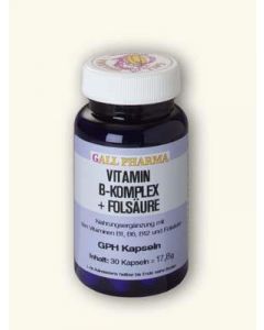 Vitamin B Komplex plus Folsäure Kapseln, 60 Stück