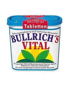 Bullrichs Vital Mineral Tabletten, 180 Stück