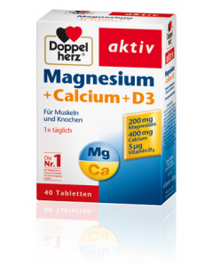 MAGNESIUM                     +CALCIUM                    +D3 TABL DOPPELHERZ, 100 Stück